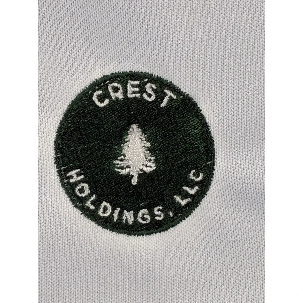 Nike Golf Crest Holdings LLC White Performance Polo Shirt Men’s Large